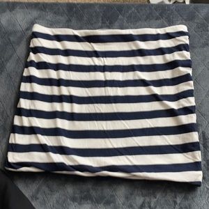 Striped navy skirt
